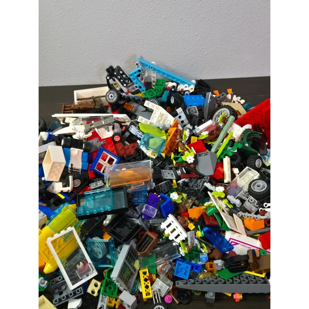 Assorted Bulk Lego Bricks Lot Mixed Colors Wheels Windows Doors Specialty